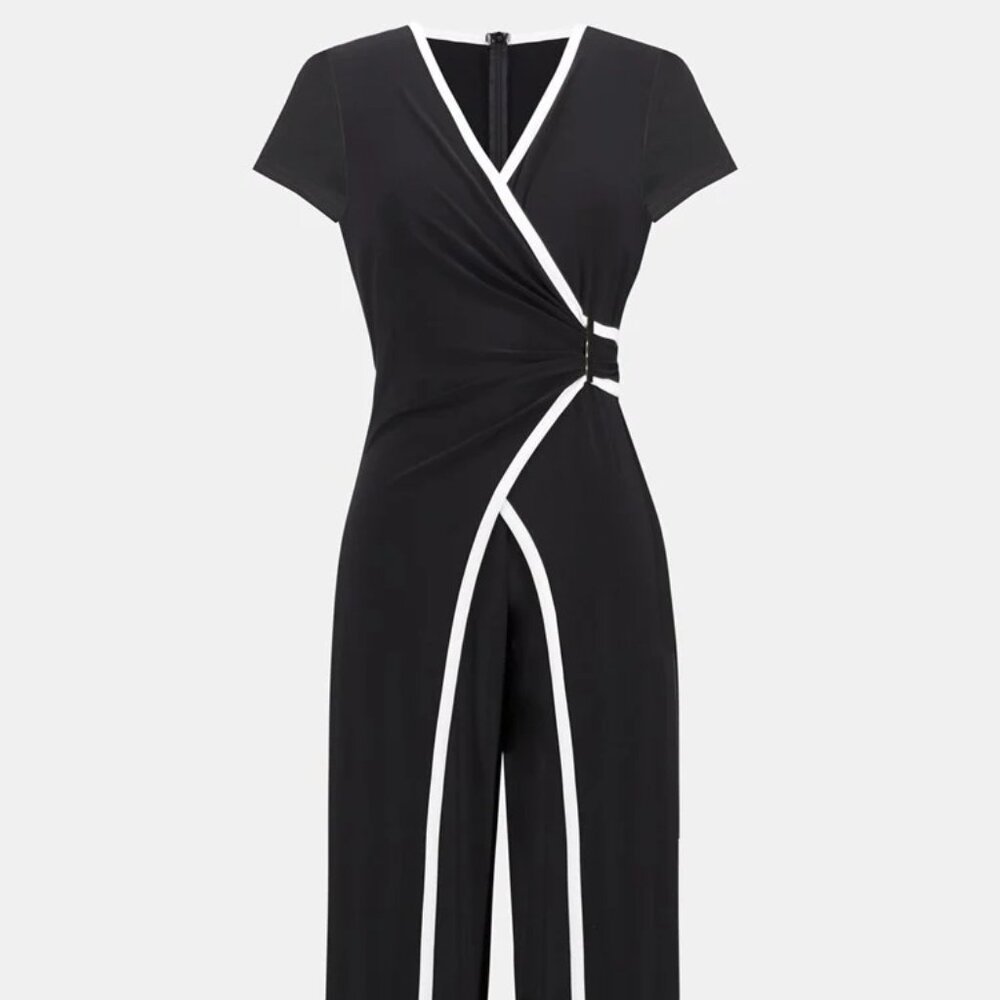 Joseph Ribkoff Women's Silky Knit Culotte Jumpsuit! Compliments galore - Picture 2 of 5